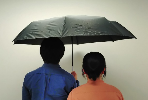 画像：富山サンダー　折りたたみ傘　外観