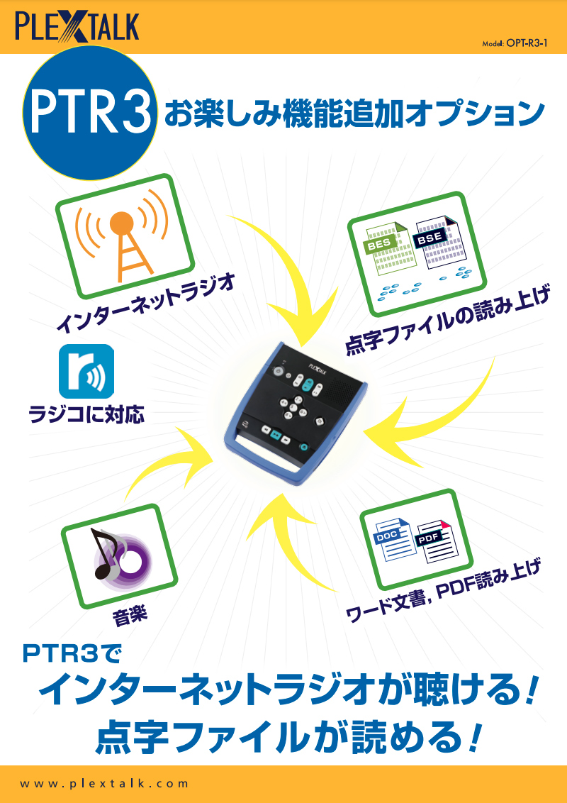 画像：プレクストーク ポータブルレコーダー PTR3　お楽しみ機能追加オプションセット