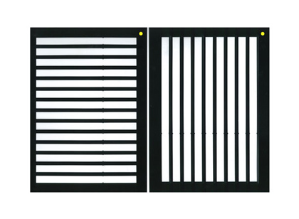 画像:レター用スミ字ガイドセット・A4サイズ