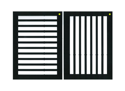 画像:レター用スミ字ガイドセット・B5サイズ