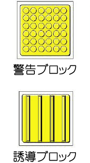 警告ブロックと誘導ブロック